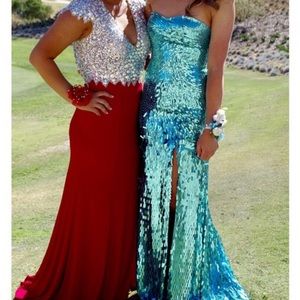 Sherri Hill Sequined Prom Dress